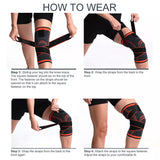 3D Weaving Compression Knee Support Sleeve Brace